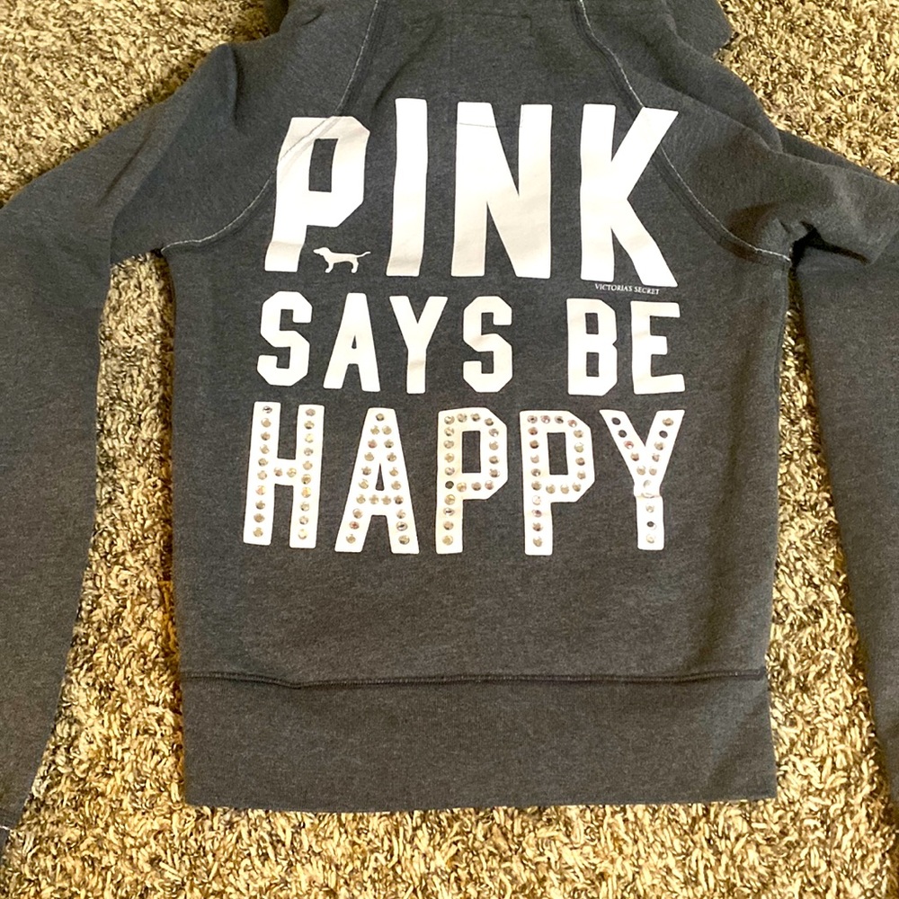 PINK zip hoodie (Small)